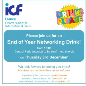 ICF 3rd Dec Drinks Paris